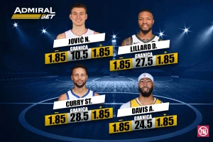 AdmiralBet i bogate kvote na poene igrača večeras!